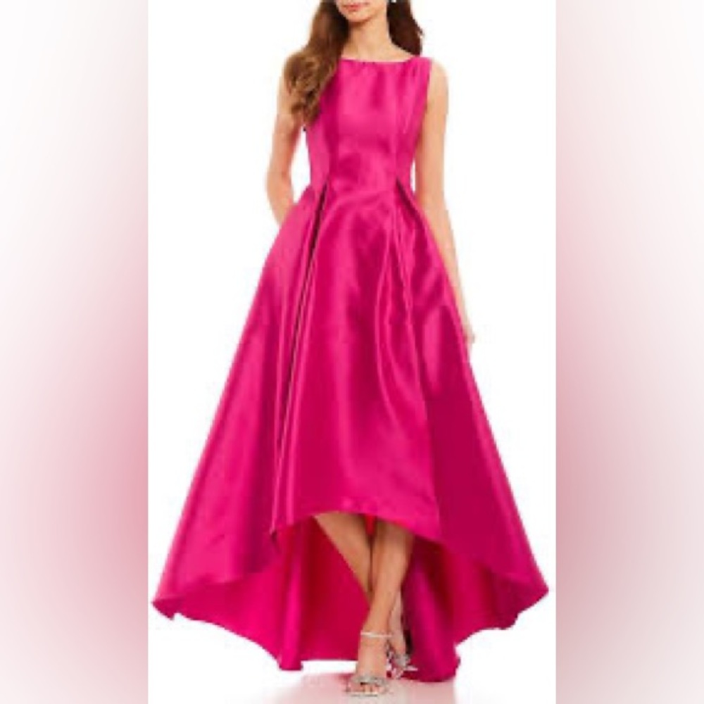 Size 22 Pink Satin Formal Dress